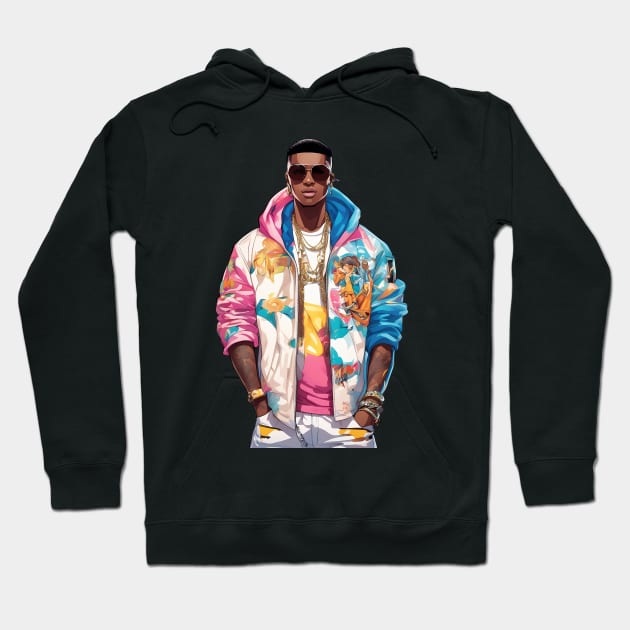 Handsome Black Guy Hoodie by animegirlnft